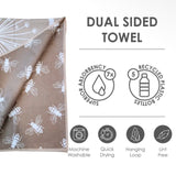 Kitchen Dish Towel - Dandelions/Bees