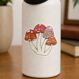 Heal, Love, Grow, Learn Mushroom Sticker