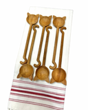 Wooden Spoon -Cat Hand-Carved