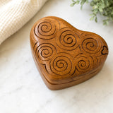 SCROLL HEART PUZZLE BOX