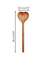 Wooden Heart Shaped Spoon Large