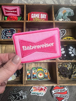 Babeweiser beer preppy pink patch