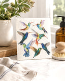 Hummingbirds Swedish Dishcloth