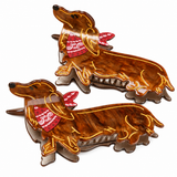Dachshund Hair Claw Clip 6”