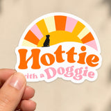 Hottie with a Doggie Sticker