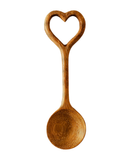 Wooden Hand Carved-Heart Spoon