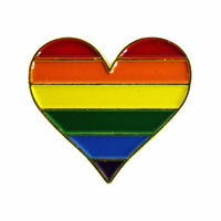 Heart Pride Rainbow Pin