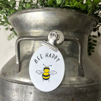 Bee Happy Vinyl Sticker