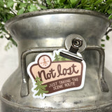 Not Lost, Just Taking The Scenic Route Sticker