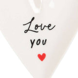 Love You Heart Shaped Trinket Dish