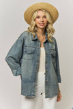 Heidi Rhinestone Denim Top