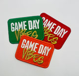 GAME DAY VIBES IRON ON PATCH: Orange