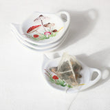 4-Piece Mushroom Melamine Tea Bag Holders