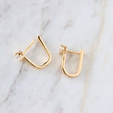 CZ Huggie Hoop Earrings
