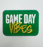 GAME DAY VIBES IRON ON PATCH: Green