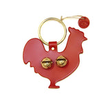Door Chimes - Rooster: Red / Brass