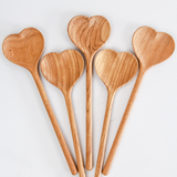 Wooden Heart Shaped Spoon Large