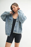 Boxy-Cut Denim Jacket