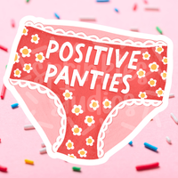 Positive Panties Vinyl Sticker