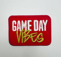 GAME DAY VIBES IRON ON PATCH: Red “R”