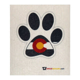 Colorado Dog Paw Swedish Dishcloth - Reusable Sponge Cloth