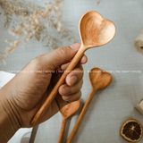 Wooden Heart Shaped Spoon Large