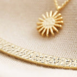 Sun and Horn Layered Necklace