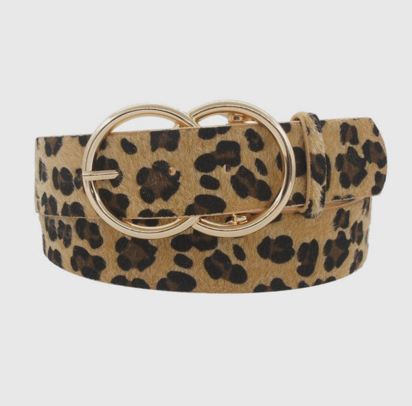 Camel Leopard Belt