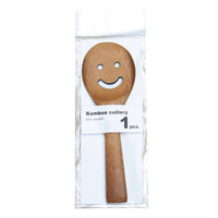 Smiley Bamboo Cutlery Paddle