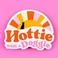 Hottie with a Doggie Sticker