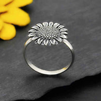Sterling Silver Sunflower Ring
