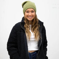 Cashmere Blend Beanies Berry/Moss
