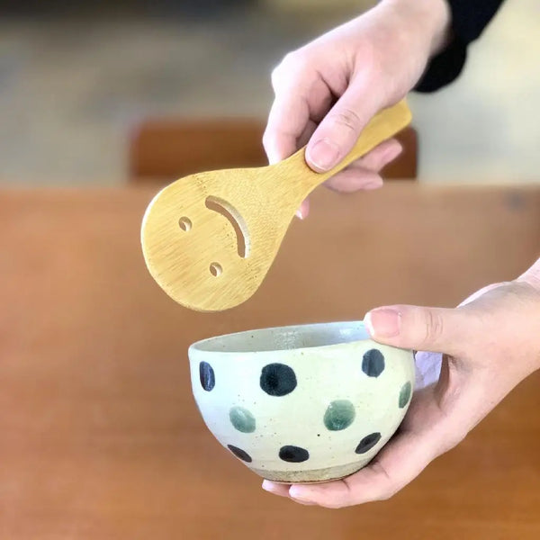 Smiley Bamboo Cutlery Paddle