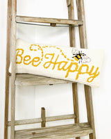 Bee Happy Hook Pillow