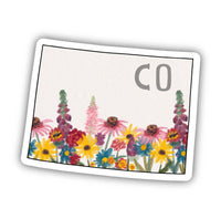 Colorado Floral Sticker