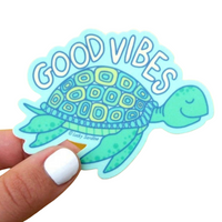 Good Vibes Turtle Sticker