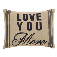 Love You More Pillow